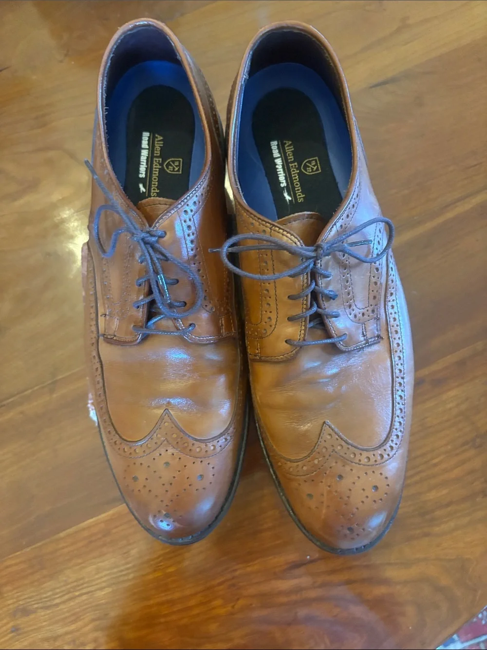 Allen Edmonds Road Warriors Wingtip Derby Shoes – Brown Leather – Men’s Size 12